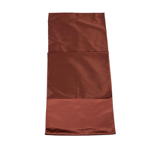 Dining Room Table Runner Burnt Umber Brown Shimmer Fall Autumn Thanksgiving - Picture 1 of 5